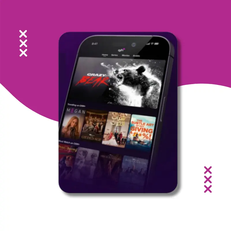 اشتراك OSN بلس 6 شهور | شاشة خاصة بك